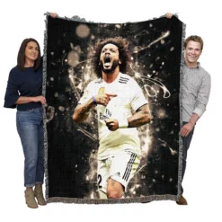 Marcelo Vieira Real Madrid Sports Player Woven Blanket