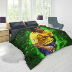 Marcelo Vieira da Silva Junior Brazilian Sports Player Duvet Cover 1