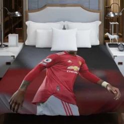 Marcus Rashford Celebrated FA Cup Football Player Duvet Cover