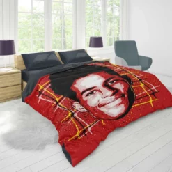 Marcus Rashford Committed Sports Player Duvet Cover 1