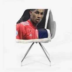 Marcus Rashford Confident United Sports Player Sherpa Fleece Blanket 2