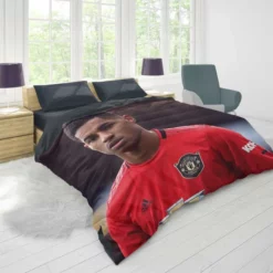 Marcus Rashford Premier League Soccer Player Duvet Cover 1