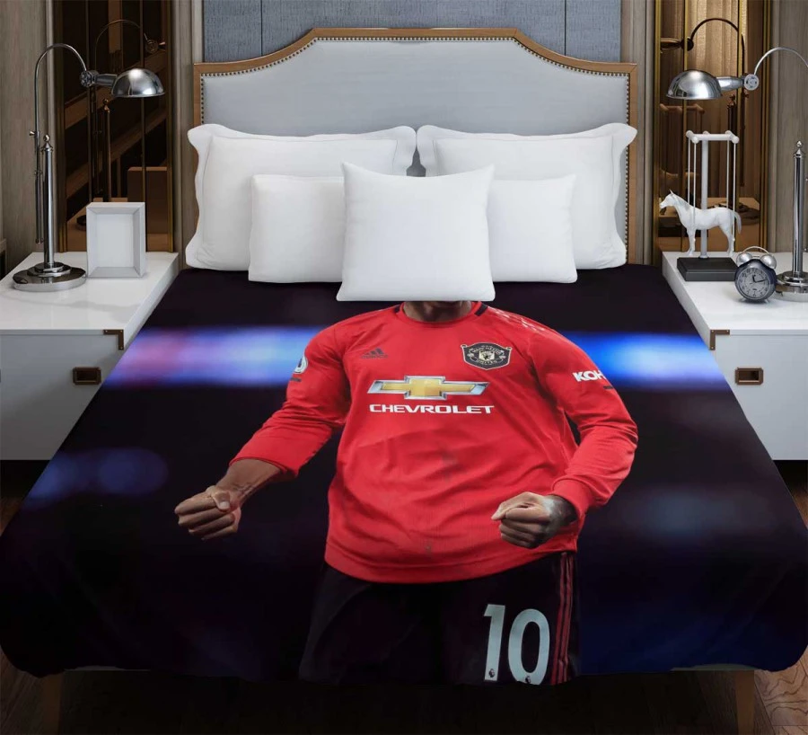 Marcus Rashford Sportive Football Player Duvet Cover