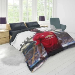 Marcus Rashford UEFA Champions League Footballer Duvet Cover 1