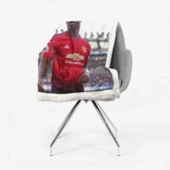 Marcus Rashford UEFA Champions League Footballer Sherpa Fleece Blanket 2