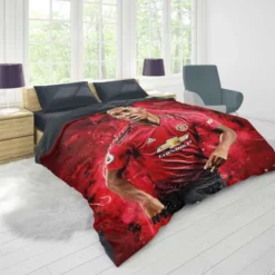 Marcus Rashford UEFA Super Cup Football Player Duvet Cover 1