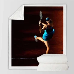 Maria Sharapova Russian World No1 Tennis Player Sherpa Fleece Blanket