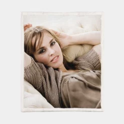 Martina Hingis Energetic Tennis Player Sherpa Fleece Blanket 1