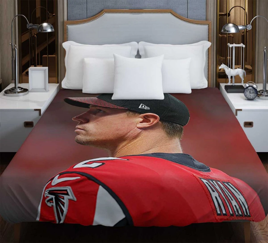 Matt Ryan Professional NFL Football Player Duvet Cover