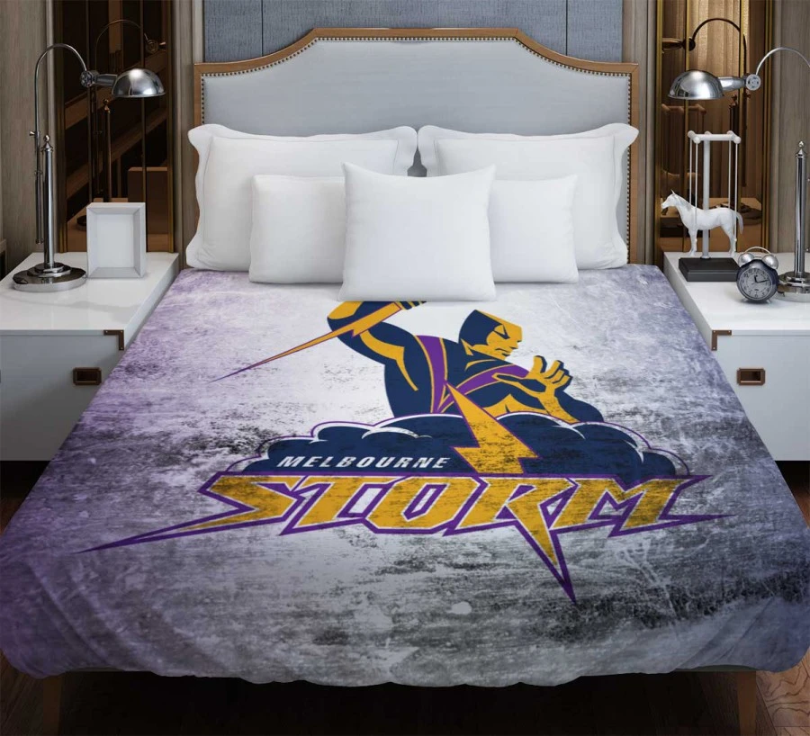 Melbourne Storm Australian Rugby League Club Duvet Cover