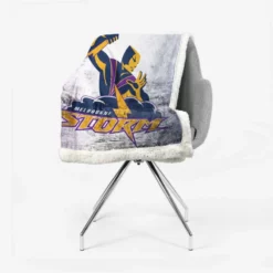 Melbourne Storm Australian Rugby League Club Sherpa Fleece Blanket 2