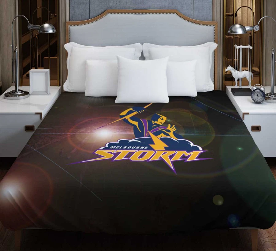 Melbourne Storm Professional NRL Rugby Club Duvet Cover