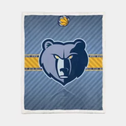 Memphis Grizzlies American Professional Basketball Team Sherpa Fleece Blanket 1