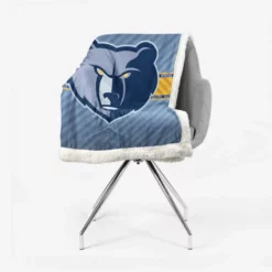 Memphis Grizzlies American Professional Basketball Team Sherpa Fleece Blanket 2