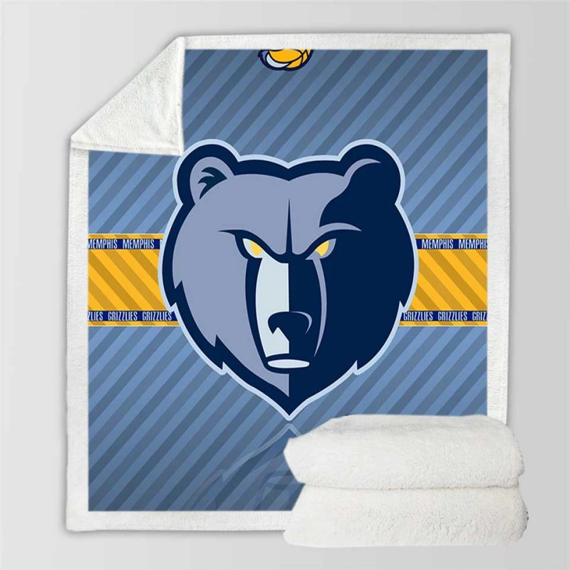 Memphis Grizzlies American Professional Basketball Team Sherpa Fleece Blanket