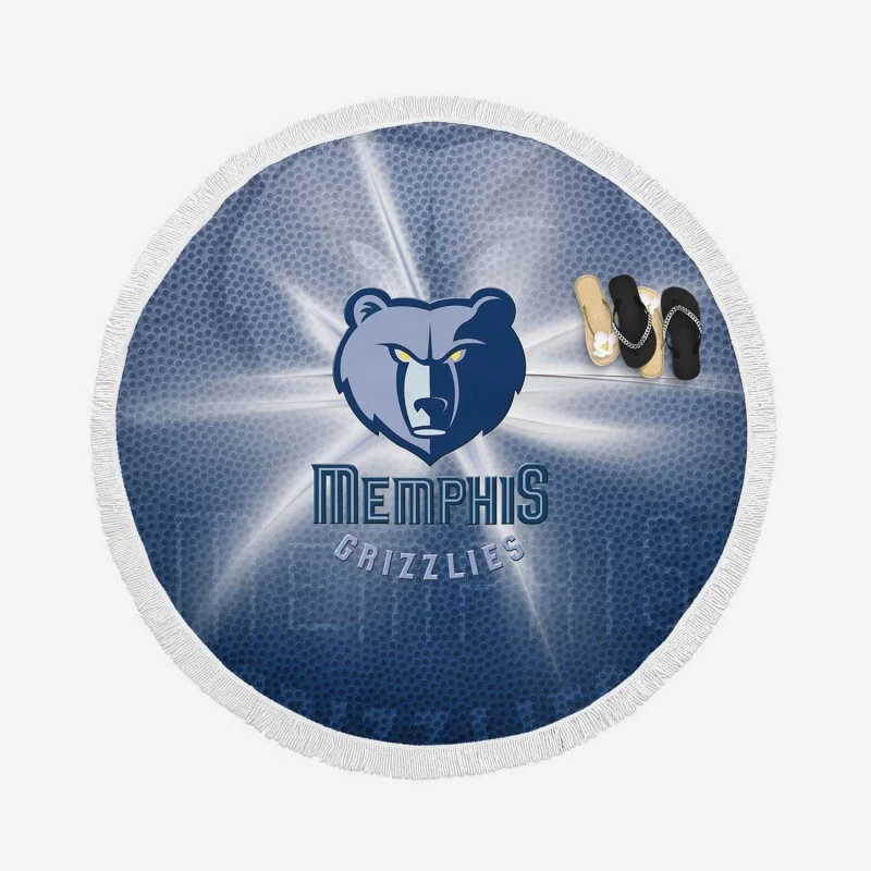 Memphis Grizzlies Excellent NBA Basketball Club Round Beach Towel