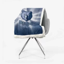 Memphis Grizzlies Excellent NBA Basketball Club Sherpa Fleece Blanket 2