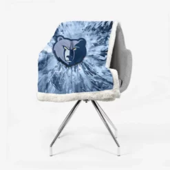 Memphis Grizzlies Top Ranked NBA Basketball Club Sherpa Fleece Blanket 2