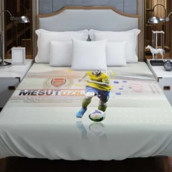 Mesut Ozil Celebrated Arsenal Football Player Duvet Cover