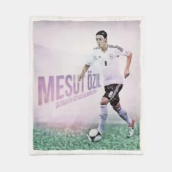 Mesut Ozil Confederations Cup Football Player Sherpa Fleece Blanket 1