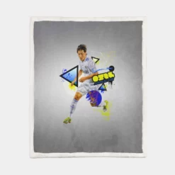 Mesut Ozil Extraordinary Football Player Sherpa Fleece Blanket 1