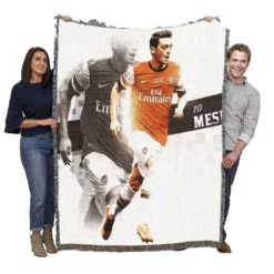 Mesut Ozil Fastidious Soccer Player Woven Blanket