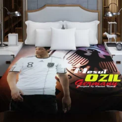 Mesut Ozil Professional Football Player Duvet Cover