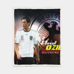 Mesut Ozil Professional Football Player Sherpa Fleece Blanket 1