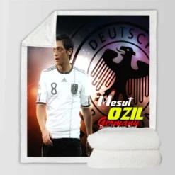 Mesut Ozil Professional Football Player Sherpa Fleece Blanket