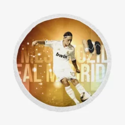 Mesut Ozil Spanish Real Madrid Footballer Round Beach Towel