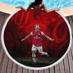 Mesut Ozil Sports Player Round Beach Towel 1