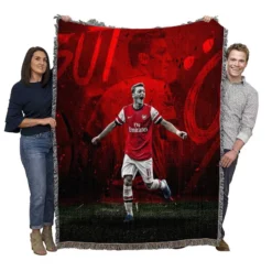 Mesut Ozil Sports Player Woven Blanket