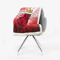 Miami Heat American Professional Basketball Team Sherpa Fleece Blanket 2