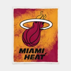 Miami Heat Energetic NBA Basketball Club Sherpa Fleece Blanket 1