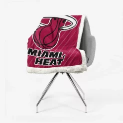 Miami Heat Popular NBA Basketball Club Sherpa Fleece Blanket 2