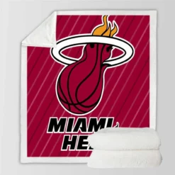 Miami Heat Popular NBA Basketball Club Sherpa Fleece Blanket