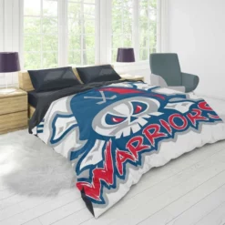 Michigan Warriors Professional Ice Hockey Team Duvet Cover 1