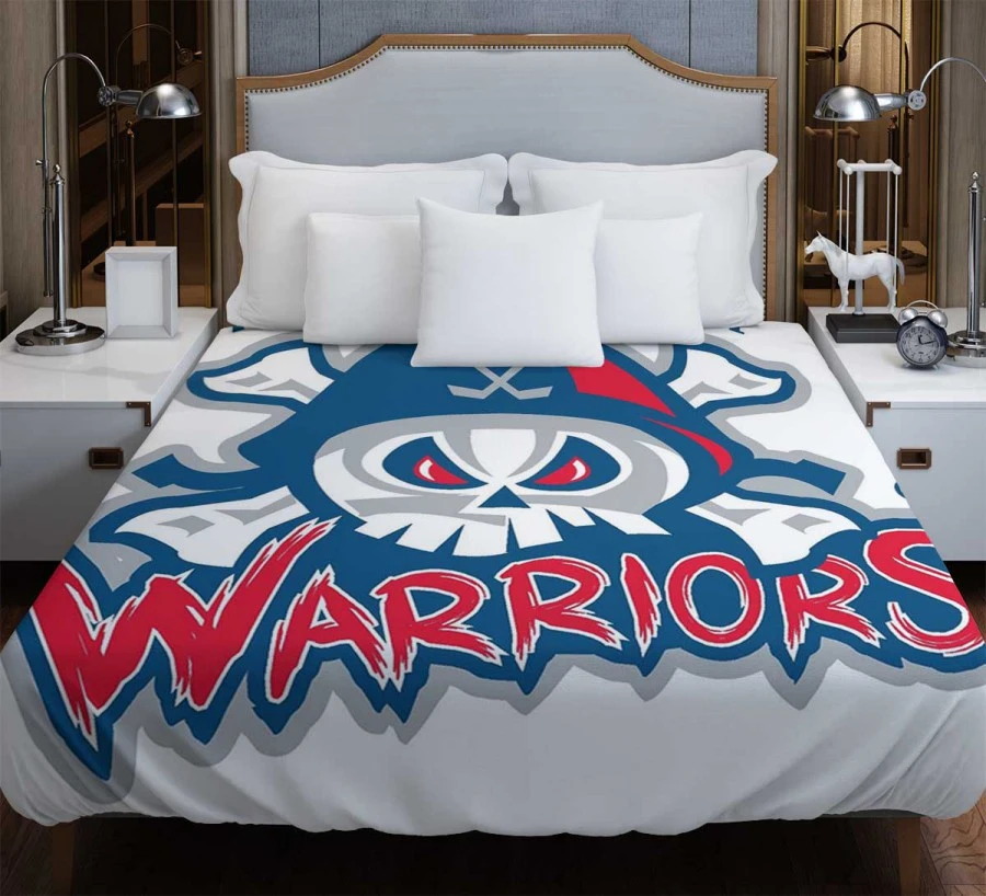 Michigan Warriors Professional Ice Hockey Team Duvet Cover