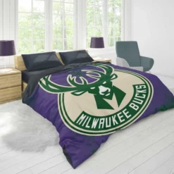 Milwaukee Bucks American Professional Basketball Team Duvet Cover 1