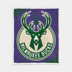 Milwaukee Bucks American Professional Basketball Team Sherpa Fleece Blanket 1