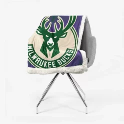 Milwaukee Bucks American Professional Basketball Team Sherpa Fleece Blanket 2