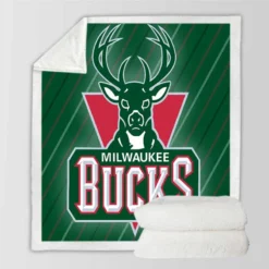 Milwaukee Bucks Conference Titles NBA Team Sherpa Fleece Blanket