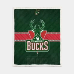 Milwaukee Bucks Excellent NBA Basketball Team Sherpa Fleece Blanket 1