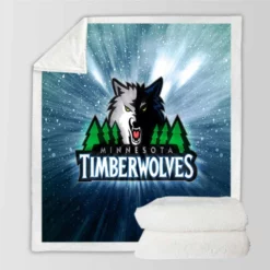 Minnesota Timberwolves Energetic NBA Club Sherpa Fleece Blanket
