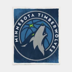 Minnesota Timberwolves Excellent NBA Team Sherpa Fleece Blanket 1