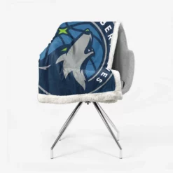 Minnesota Timberwolves Excellent NBA Team Sherpa Fleece Blanket 2