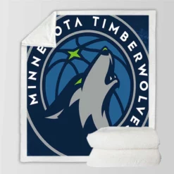 Minnesota Timberwolves Excellent NBA Team Sherpa Fleece Blanket