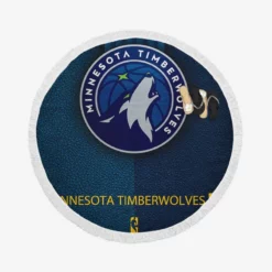 Minnesota Timberwolves Popular NBA Club Round Beach Towel