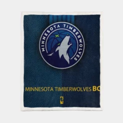 Minnesota Timberwolves Popular NBA Club Sherpa Fleece Blanket 1