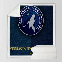 Minnesota Timberwolves Popular NBA Club Sherpa Fleece Blanket